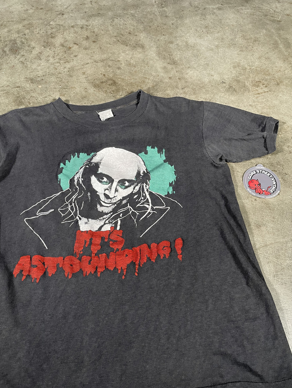 Vintage 70s Rocky Horror Picture Show Riff Raff Tee M 19x23